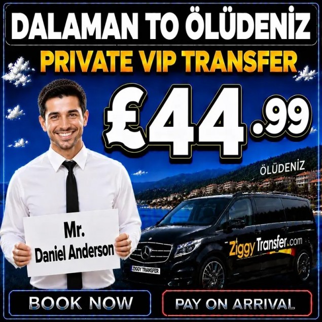 Taxi from Dalaman Airport to Ölüdeniz